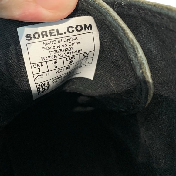 SOREL | Women’s Olive Green Patent Leather Out N‎ About Boots - Sz 7 - Picture 12 of 12